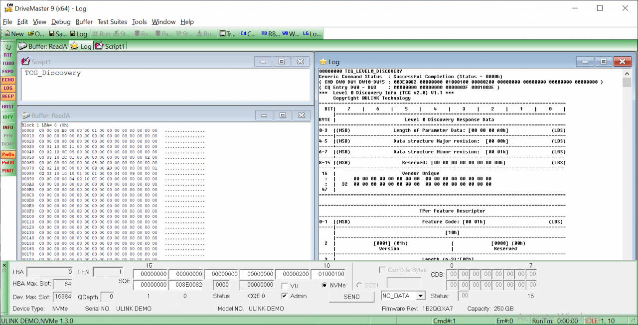 DriveMaster 9 NVMe ULINK Technology
