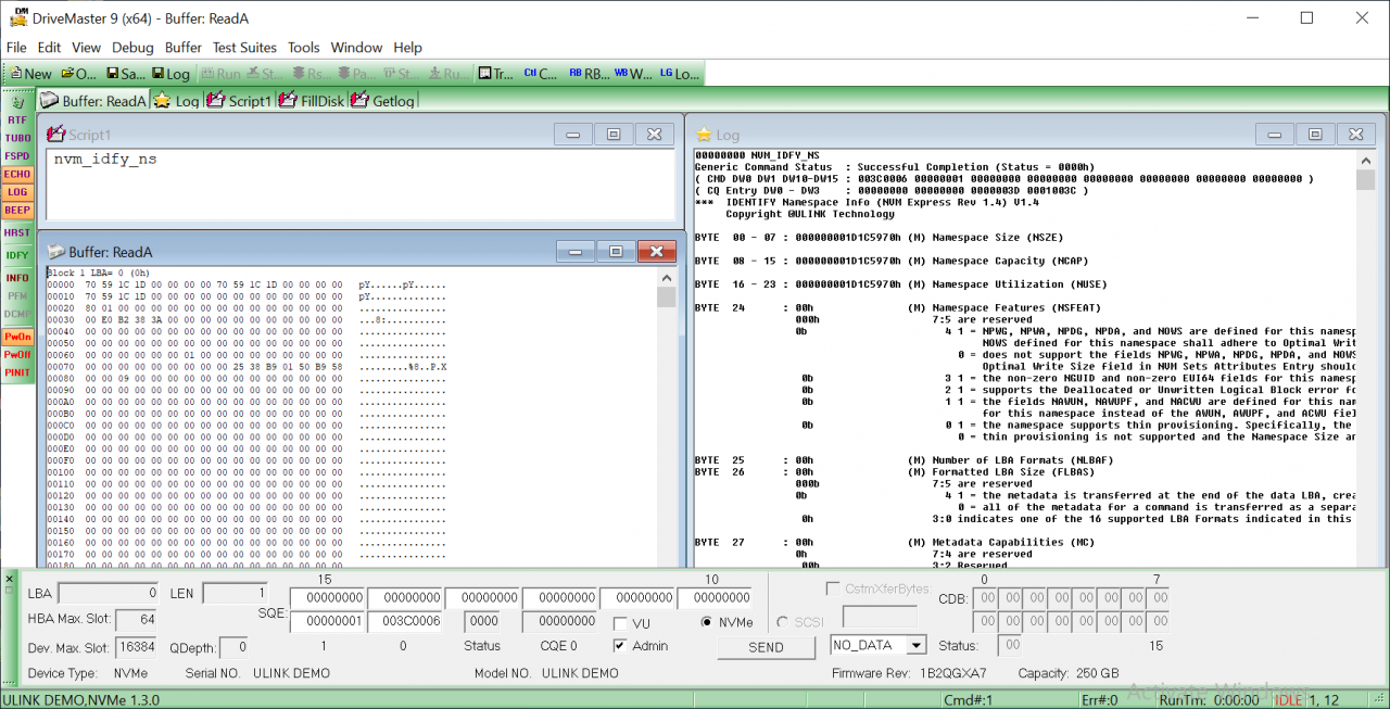 DriveMaster 9 NVMe ULINK Technology